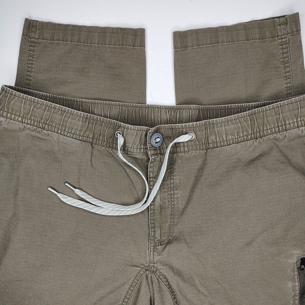 Vuori Pants Mens XL (34x29) Olive Green Technical Climber Rip Stop Hiking